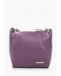 Фиолетовая кожаная сумка через плечо от Alessandro Birutti