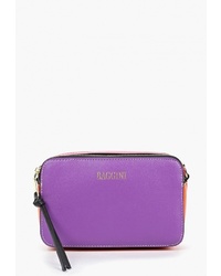 Фиолетовая кожаная сумка через плечо от Baggini
