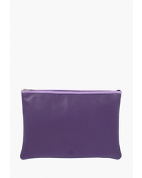 Фиолетовая кожаная сумка через плечо от DuDuBags