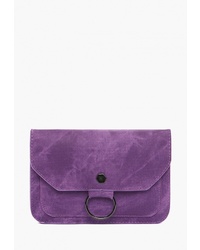 Фиолетовая кожаная сумка через плечо от Mellizos