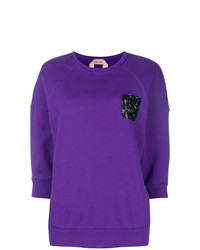 Женская фиолетовая кофта с коротким рукавом от N°21