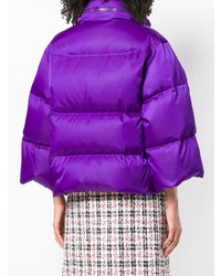 Женская фиолетовая куртка-пуховик от Gucci