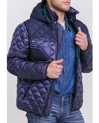 Мужская фиолетовая куртка-пуховик от Dasti