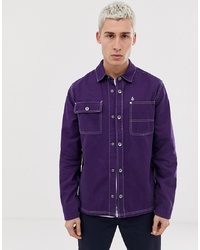 Мужская фиолетовая куртка-рубашка от Volcom