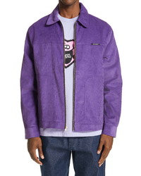 Фиолетовая куртка харрингтон