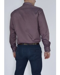 Мужская фиолетовая рубашка с длинным рукавом от Eterna