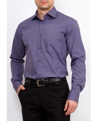 Мужская фиолетовая рубашка с длинным рукавом от GREG