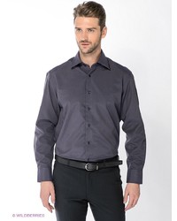 Мужская фиолетовая рубашка с длинным рукавом от Maestro