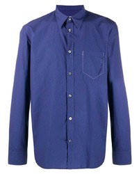 Мужская фиолетовая рубашка с длинным рукавом от Maison Margiela