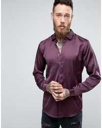 Мужская фиолетовая рубашка от Asos