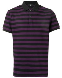 Мужская фиолетовая футболка-поло в горизонтальную полоску от Kent & Curwen
