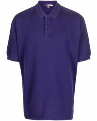 Мужская фиолетовая футболка-поло с вышивкой от Isabel Marant
