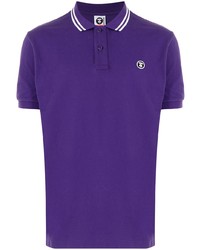 Мужская фиолетовая футболка-поло от AAPE BY A BATHING APE