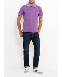 Мужская фиолетовая футболка-поло от Aarhon