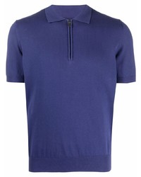 Мужская фиолетовая футболка-поло от Canali