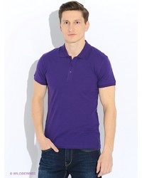 Мужская фиолетовая футболка-поло от Oodji