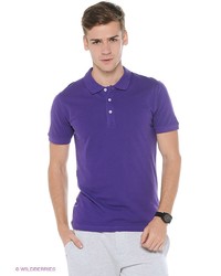 Мужская фиолетовая футболка-поло от Oodji