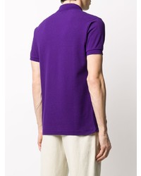 Мужская фиолетовая футболка-поло от Lacoste