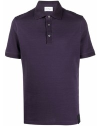 Мужская фиолетовая футболка-поло от Salvatore Ferragamo
