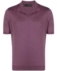 Мужская фиолетовая футболка-поло от Tagliatore