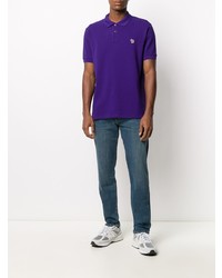 Мужская фиолетовая футболка-поло от PS Paul Smith