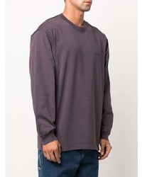 Мужская фиолетовая футболка с длинным рукавом от Carhartt WIP