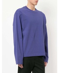 Мужская фиолетовая футболка с длинным рукавом от H Beauty&Youth