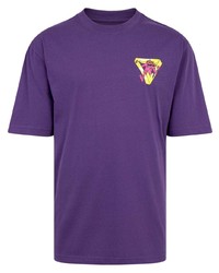 Мужская фиолетовая футболка с круглым вырезом с принтом от Palace