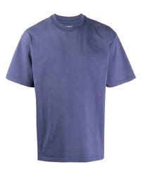 Мужская фиолетовая футболка с круглым вырезом от Carhartt WIP