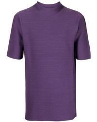 Мужская фиолетовая футболка с круглым вырезом от CFCL
