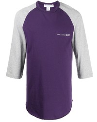 Мужская фиолетовая футболка с круглым вырезом от Comme Des Garcons SHIRT