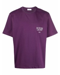 Мужская фиолетовая футболка с круглым вырезом от Ih Nom Uh Nit
