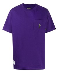 Мужская фиолетовая футболка с круглым вырезом от Izzue