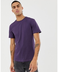 Мужская фиолетовая футболка с круглым вырезом от Jefferson