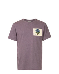 Мужская фиолетовая футболка с круглым вырезом от Kent & Curwen