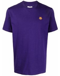 Мужская фиолетовая футболка с круглым вырезом от Kenzo