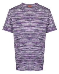 Мужская фиолетовая футболка с круглым вырезом от Missoni