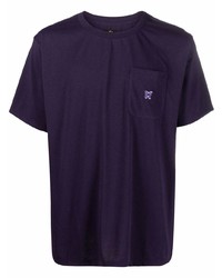 Мужская фиолетовая футболка с круглым вырезом от Needles