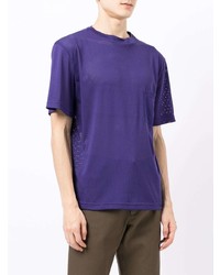 Мужская фиолетовая футболка с круглым вырезом от Anglozine