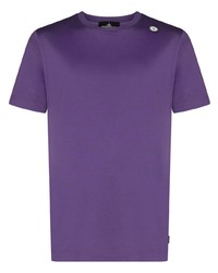 Мужская фиолетовая футболка с круглым вырезом от Stone Island Shadow Project