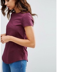 Женская фиолетовая футболка с круглым вырезом от Asos