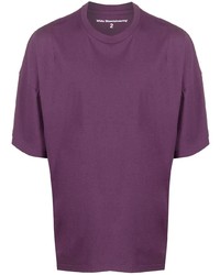 Мужская фиолетовая футболка с круглым вырезом от White Mountaineering