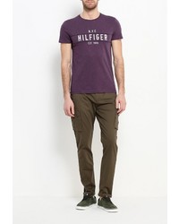 Мужская фиолетовая футболка от Tommy Hilfiger