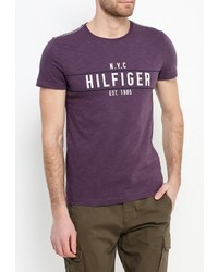 Мужская фиолетовая футболка от Tommy Hilfiger