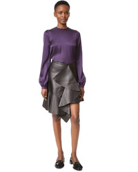 Фиолетовая шелковая блузка от Rochas