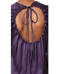 Фиолетовая шелковая блузка от Rochas