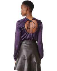 Фиолетовая шелковая блузка от Rochas