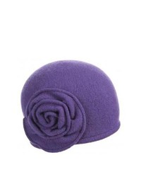 Фиолетовая шерстяная шляпа