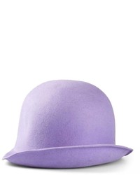 Женская фиолетовая шерстяная шляпа
