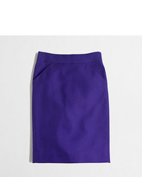 Фиолетовая юбка-карандаш